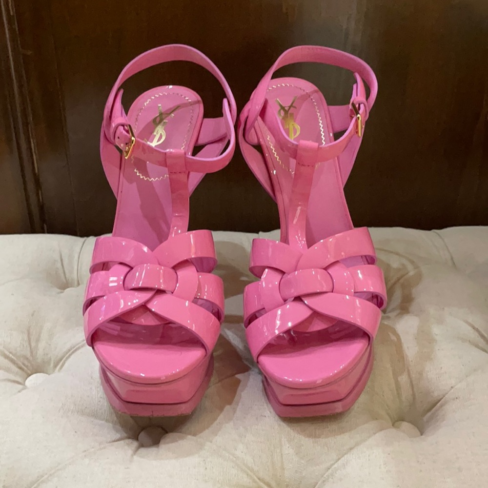 YSL Pink Tribute Sandal